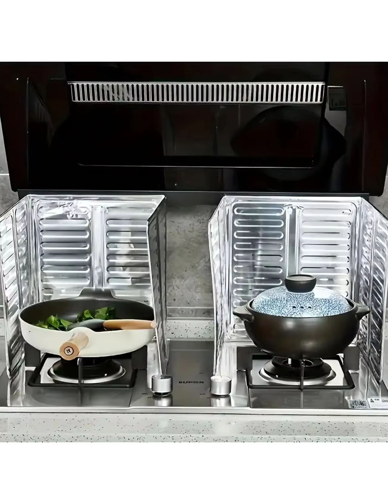Commercial Kitchen Gas Stove - 3PCS Kitchen oil baffle, stove oil