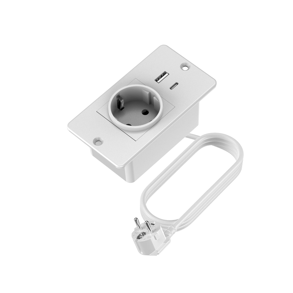 Commercial Kitchen In Residential Home - Embedded Power Strip with USB-A&Type-C and