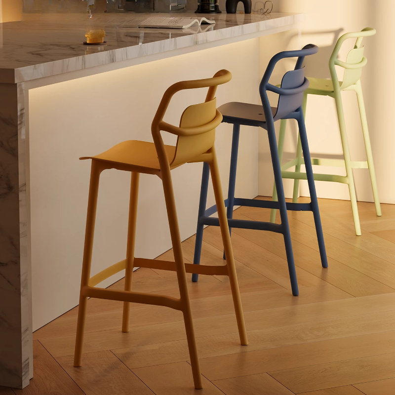 Commercial Kitchen Design - Designer Style Bar Stools Thickened Plastic