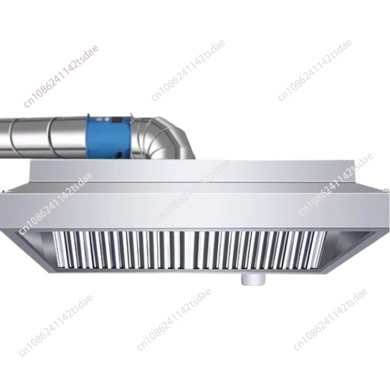 Commercial Kitchen Exhaust Fan - Commercial Stainless Steel Range Hood, Large