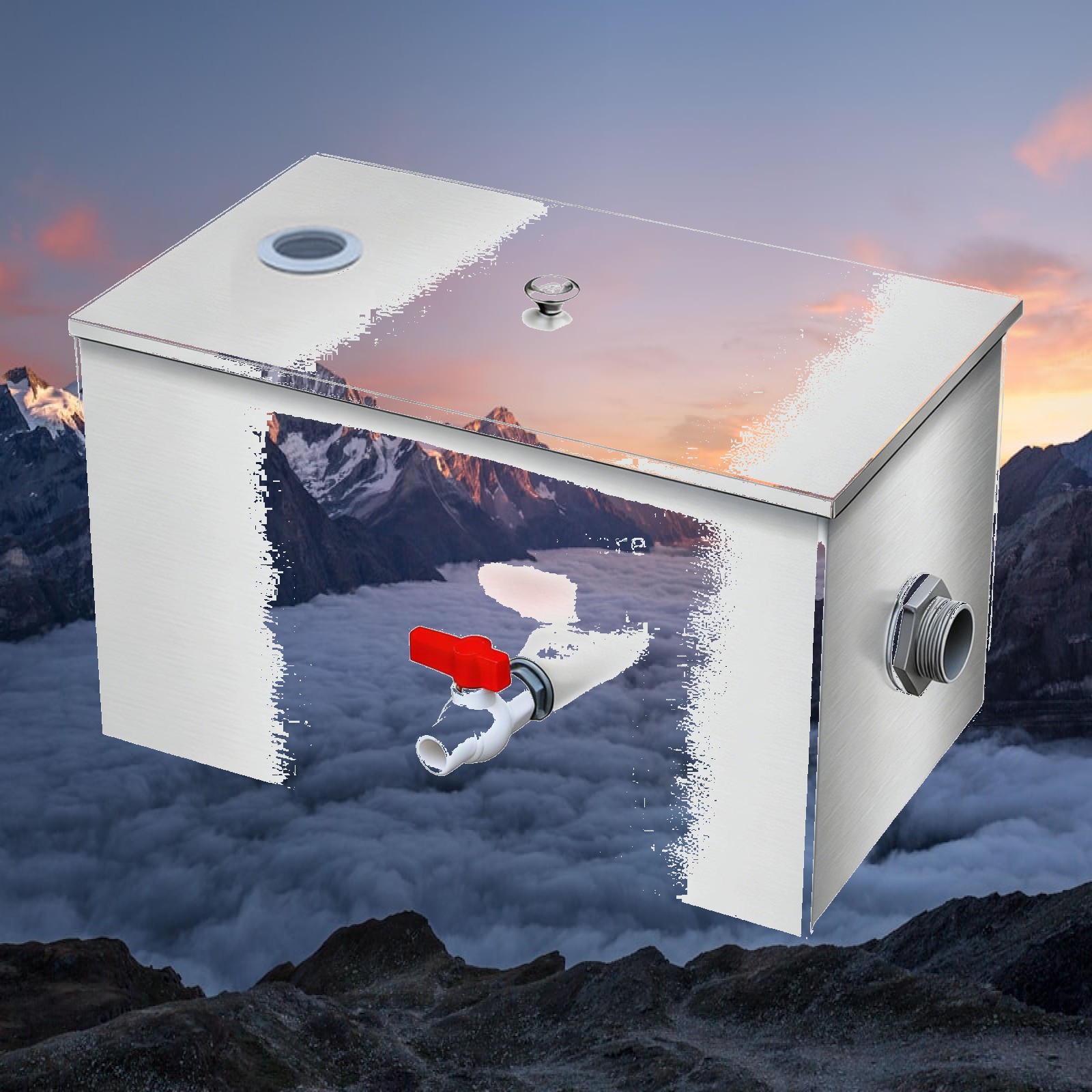 Commercial Kitchen Grease Trap - Easy Clean Grease Trap Interceptor Stainless