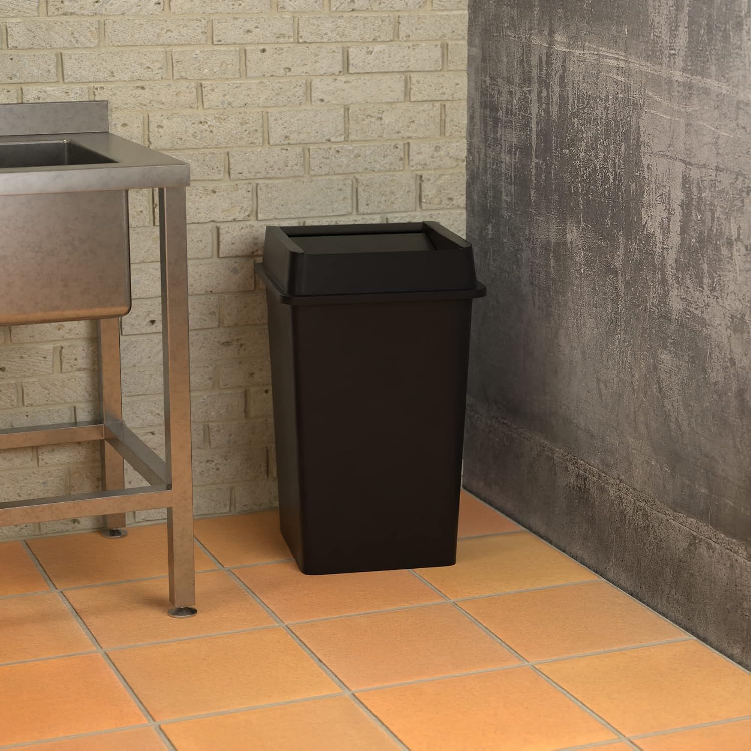 Commercial Heavy Duty Square T - огляд і ціна Commercial Kitchen Garbage Can