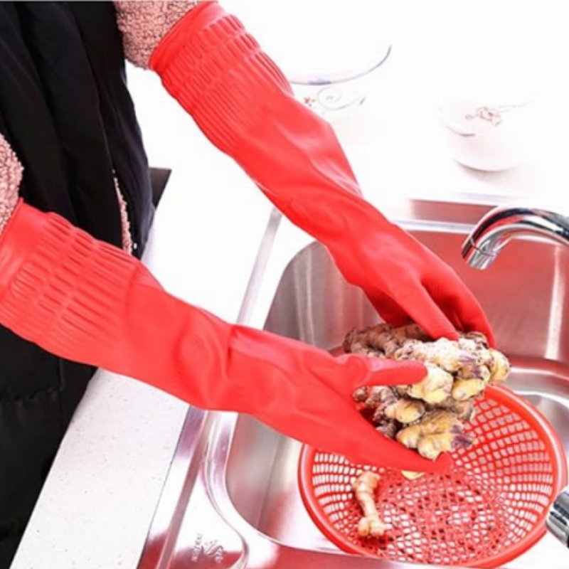1Pair Lengthen Dishwashing Cle - огляд і ціна Commercial Kitchen Gloves