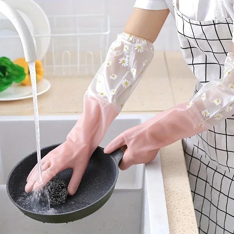 Household Long Sleeve Rubber G - огляд і ціна Commercial Kitchen Gloves
