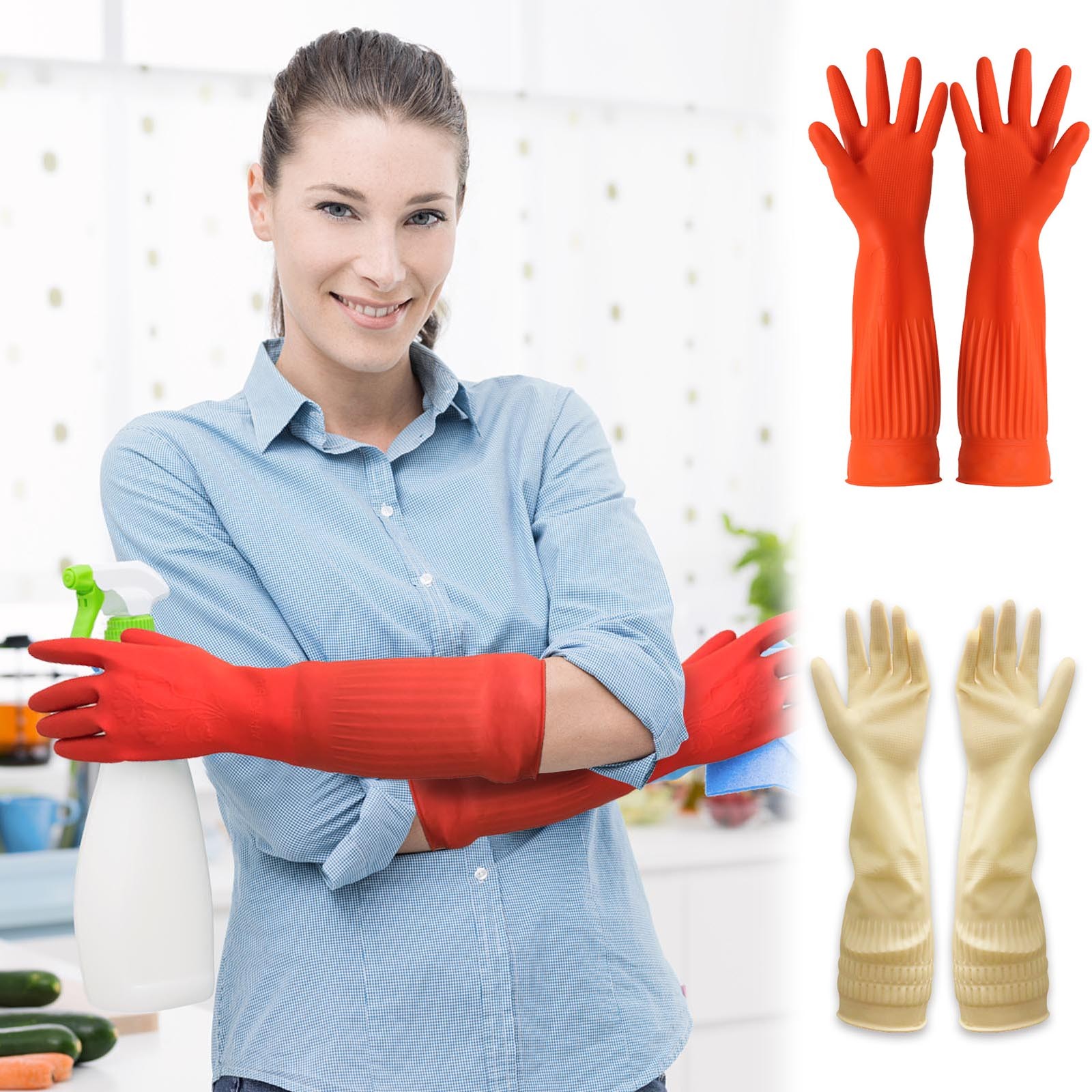 1pair Flexible Comfortable Rub - огляд і ціна Commercial Kitchen Gloves