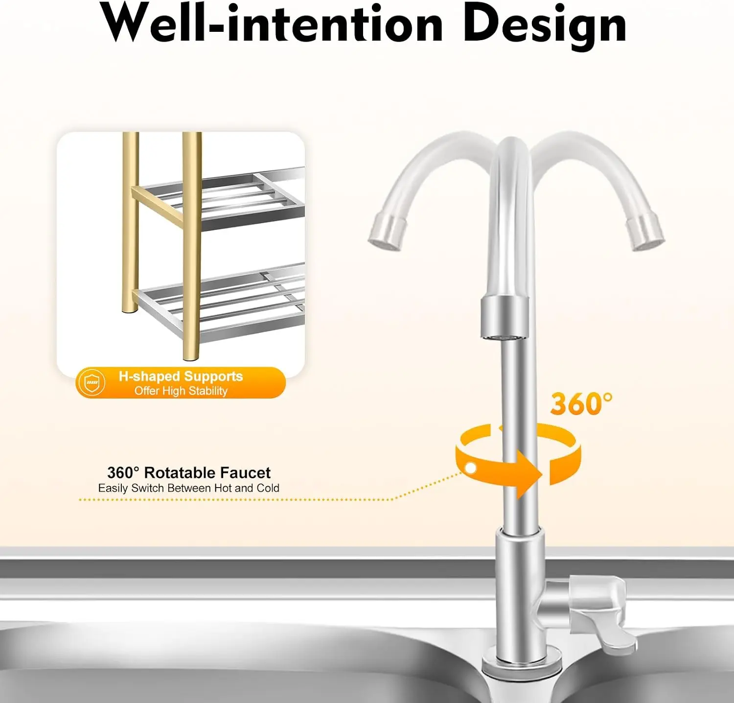 Kitchen Freestanding Prep Sink - огляд і ціна Commercial Kitchen Worktops