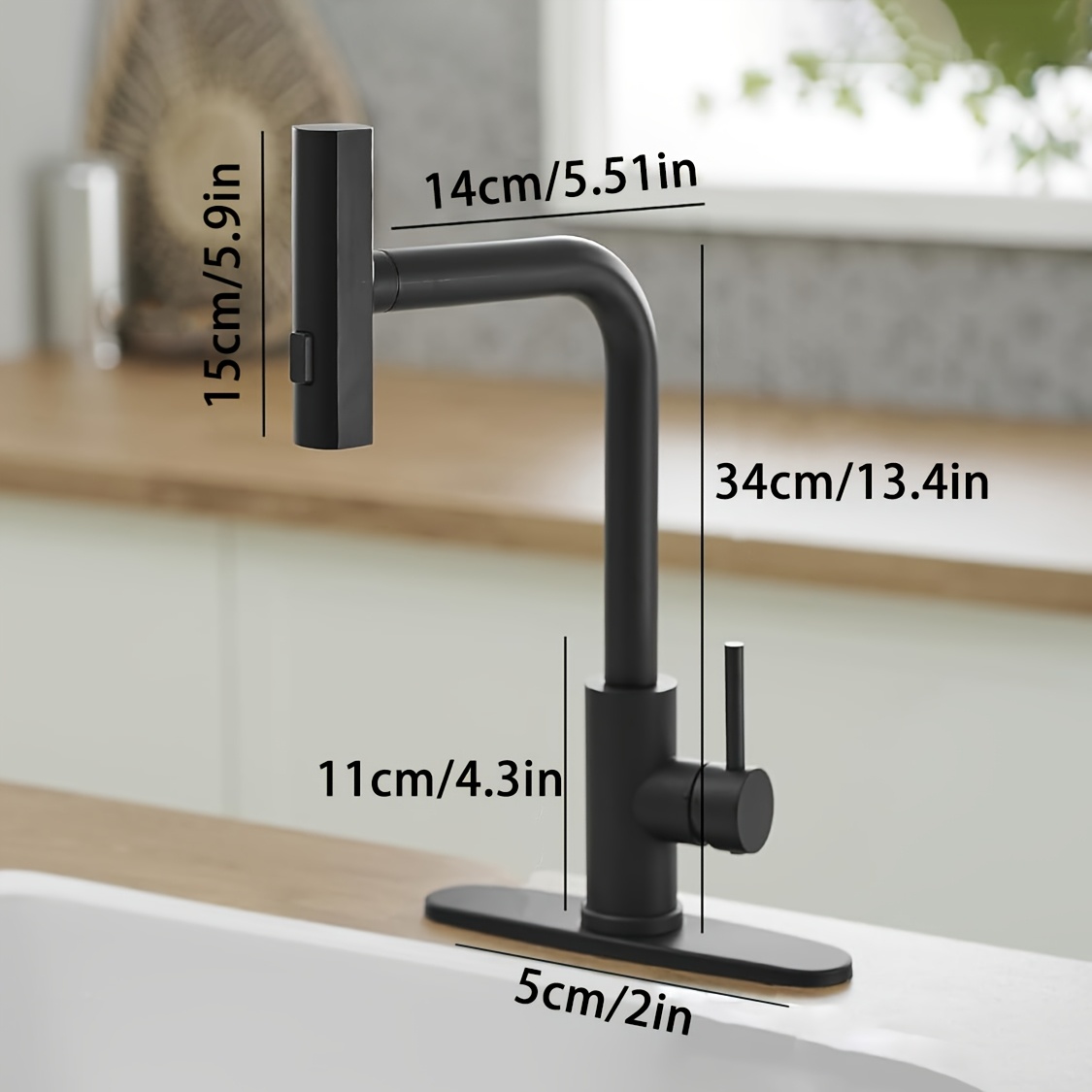 1 PC Black Kitchen Faucet With - огляд і ціна Commercial Kitchen Units