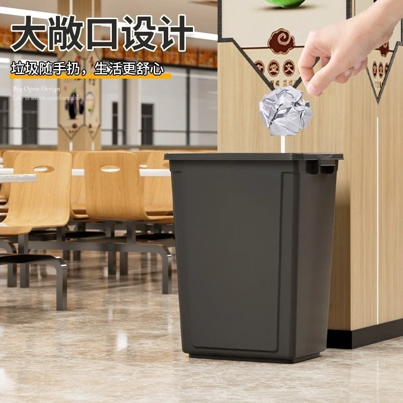 100L Large Open Top Trash Can  - огляд і ціна Commercial Kitchen Garbage Can
