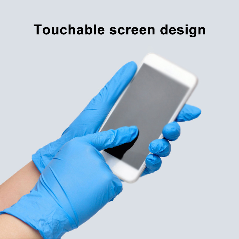 50/100PCS Blue Nitrile Gloves  - огляд і ціна Commercial Kitchen Gloves