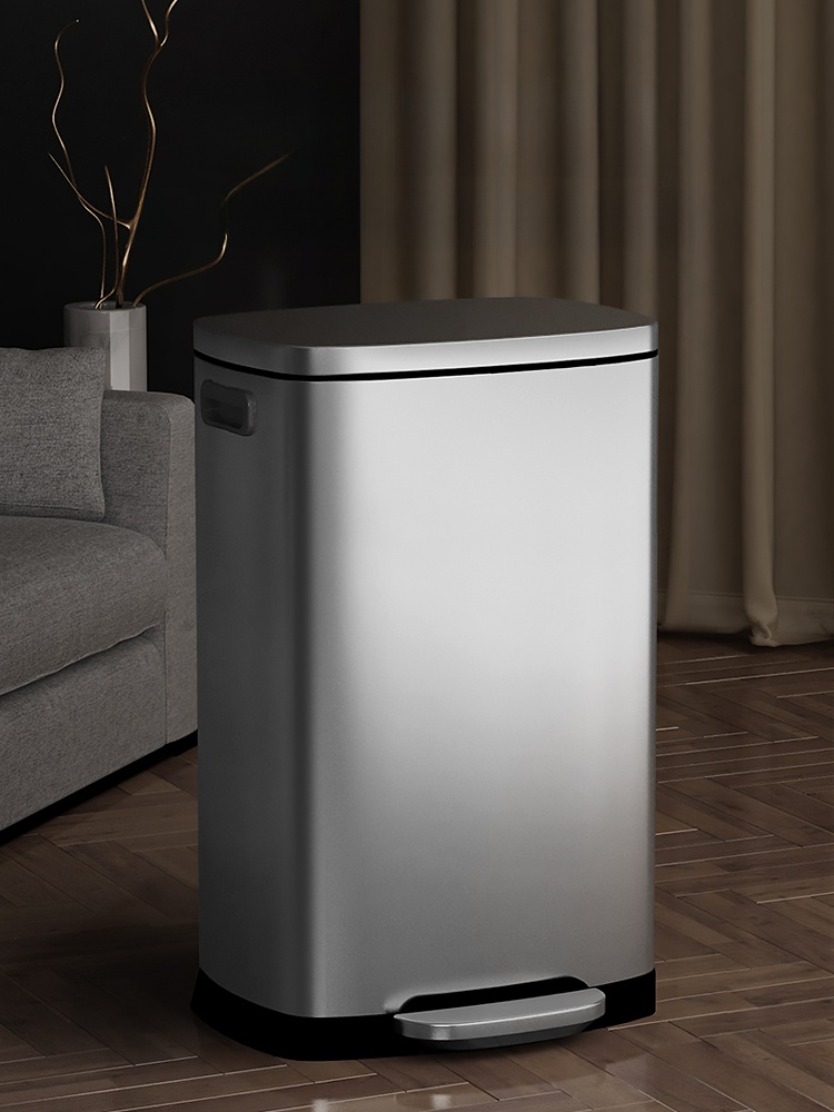 Large Capaci Stainl Steel Tra  - огляд і ціна Commercial Kitchen Garbage Can