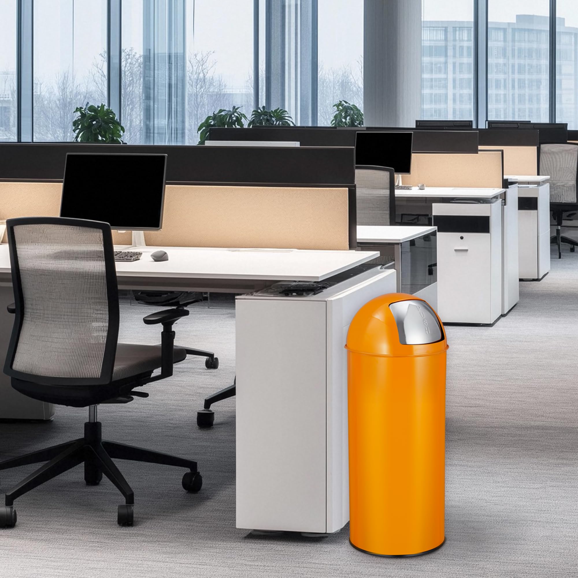 65 Liter Push Lid Trash Can, 1 - огляд і ціна Commercial Kitchen Garbage Can