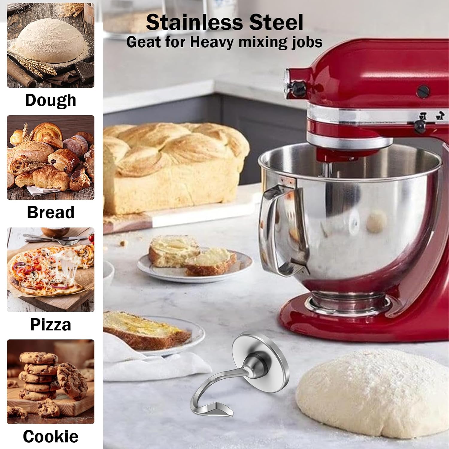 Stainless Steel Dough Hook Wit - огляд і ціна Commercial Kitchen Units