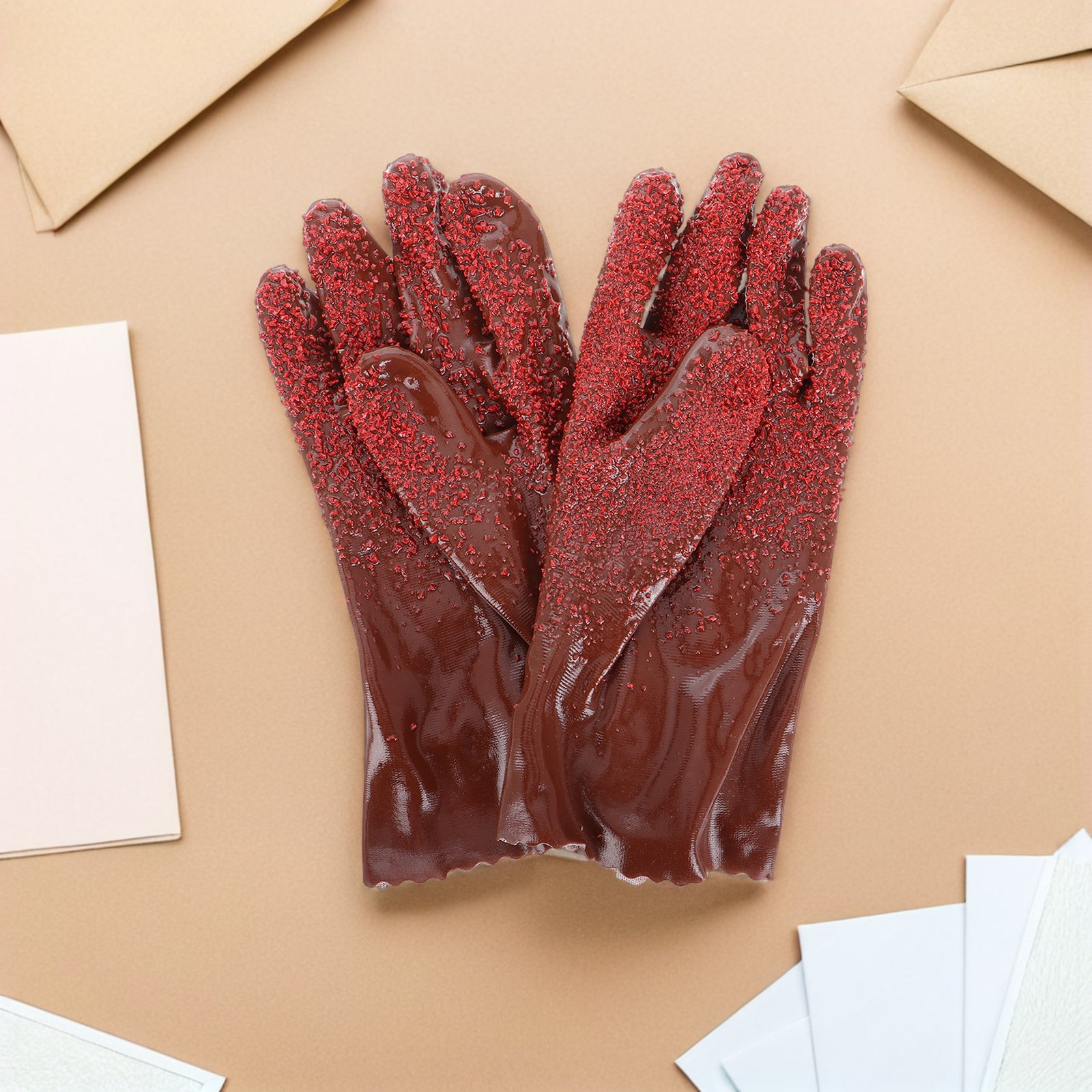 1Pair Ergonomic PVC Waterproof - огляд і ціна Commercial Kitchen Gloves