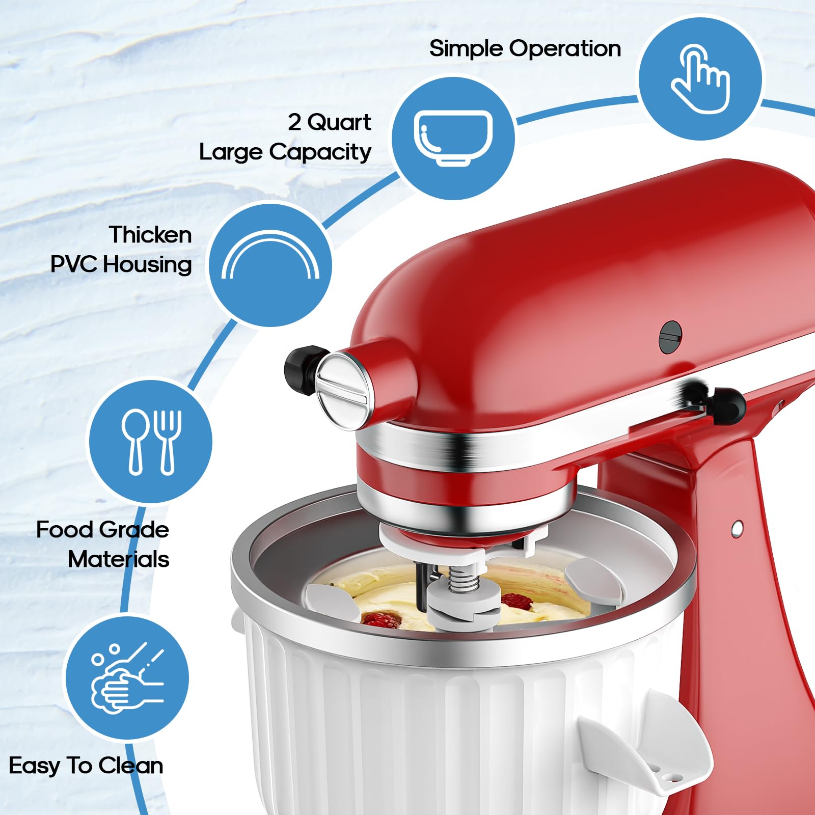 2 Quart Ice Cream Maker Attach - огляд і ціна Commercial Kitchen Units