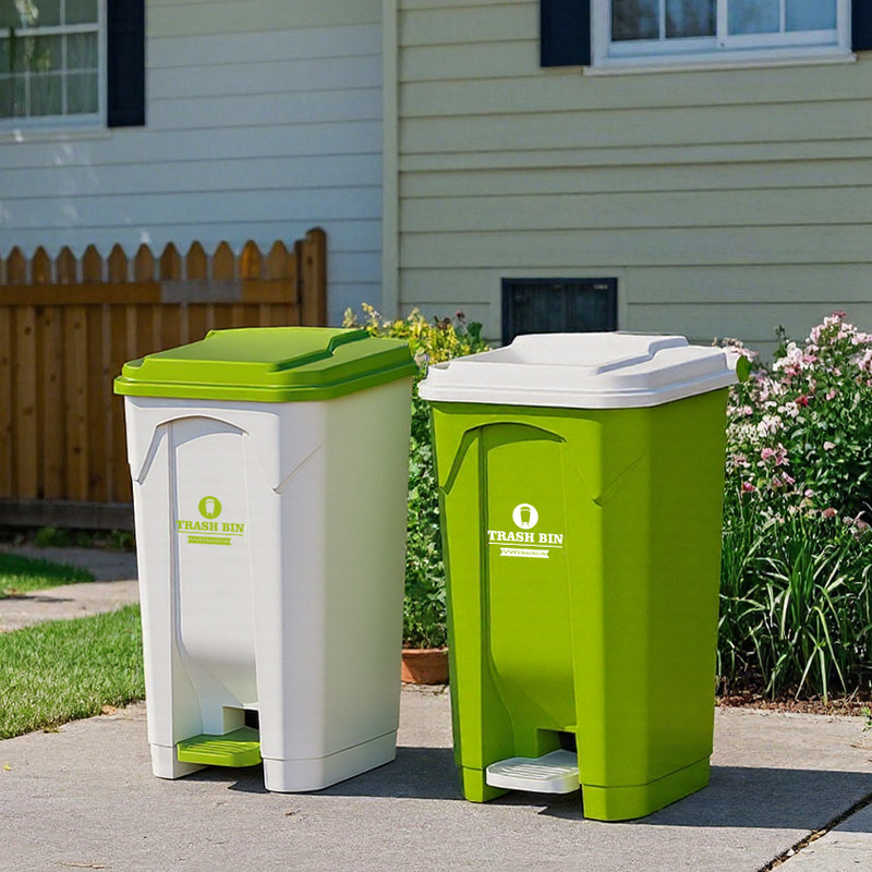 Large Outdoor Step Trash Can,  - огляд і ціна Commercial Kitchen Garbage Can