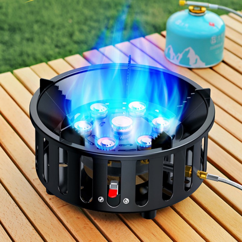 High-Power 7-Core 21000W Porta - огляд і ціна Commercial Kitchen Gas Stove