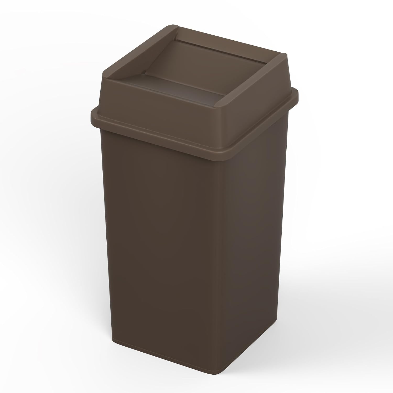 35 Gallon Brown Square Commerc - огляд і ціна Commercial Kitchen Garbage Can