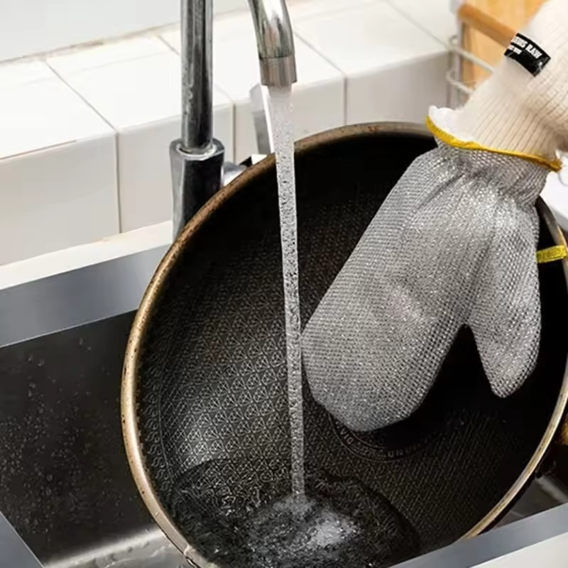 1/2PCS Silver Gloves Housework - огляд і ціна Commercial Kitchen Gloves