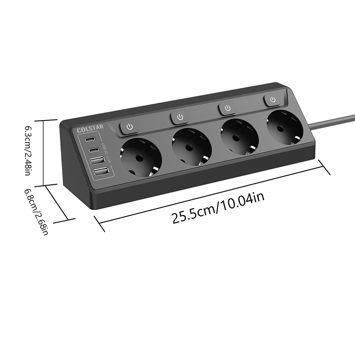 Power Strip Multi Plug 4 Socke - огляд і ціна Commercial Kitchen In Residential Home