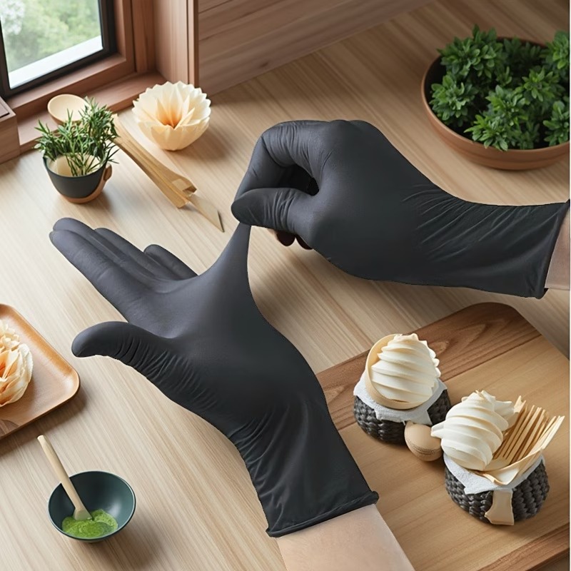 10/50/100PCS Black Disposable  - огляд і ціна Commercial Kitchen Gloves