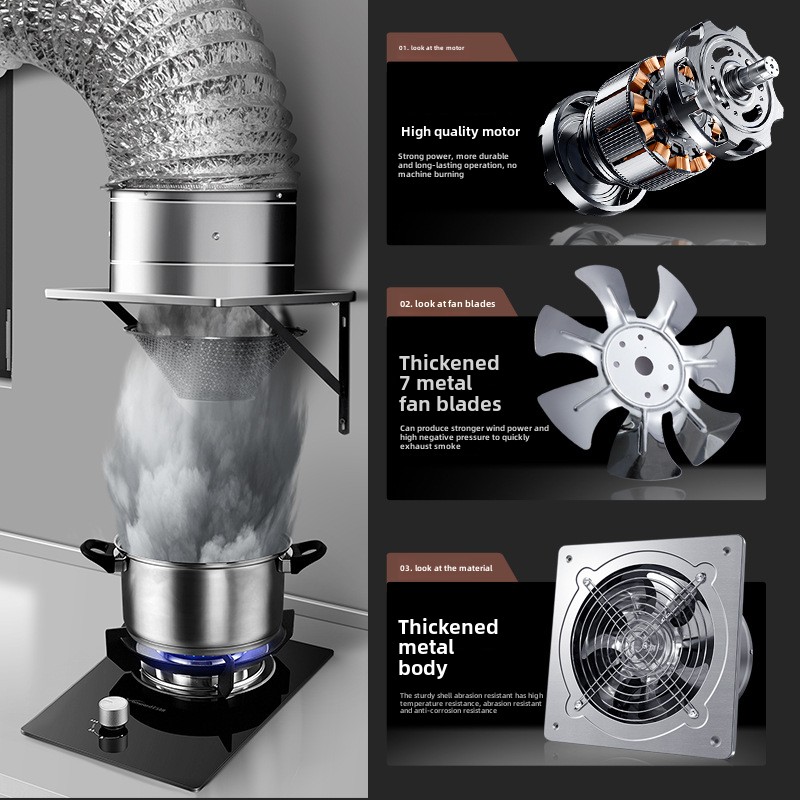 6/8Inch Extractor Ventilation  - огляд і ціна Commercial Kitchen Exhaust Fan